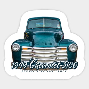 1949 Chevrolet 3100 Stepside Pickup Truck Sticker